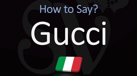 como se pronuncia gucci|how to pronounce gucci clothing.